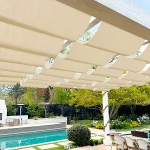 Pérgola Textil Retráctil — Pentagrama